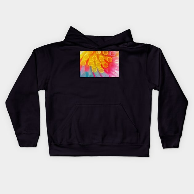 Chalk Straws Kids Hoodie by EugeJ